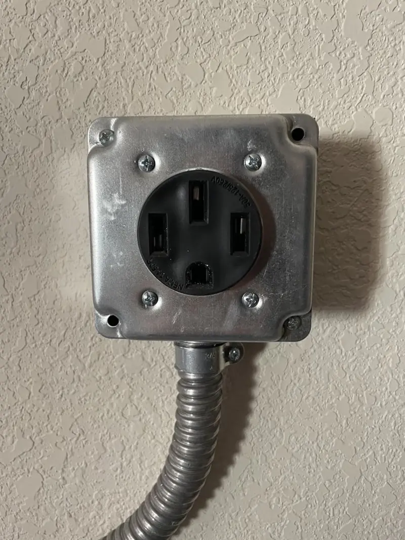 NEMA 14-50 outlet installed for Electrical Panel Upgrade in Zillah